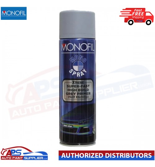 MONOFIL MONO SPRAY XTREME SUPER FAST HIGH BUILD GREY PRIMER AEROSOLE - 500ML