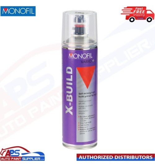 MONOFIL VARIO+ X BUILD SELF ETCH PRIMER FILLER LIGHT GREY SPRAY Aerosol 500ml
