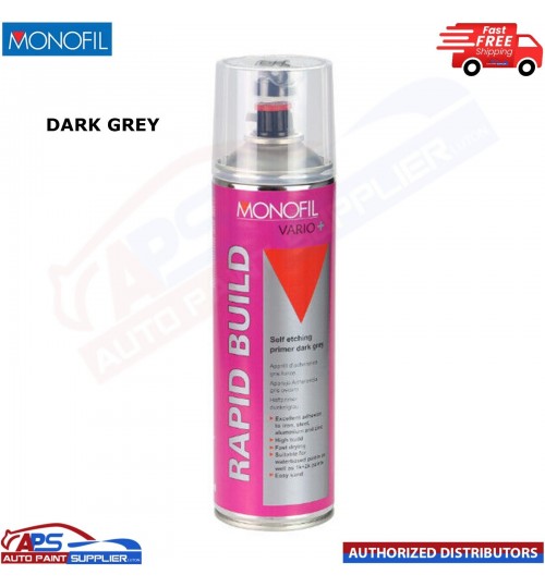 MONOFIL VARIO+ RAPID BUILD SELF ETCHING PRIMER DARK GREY Aerosol 500ml