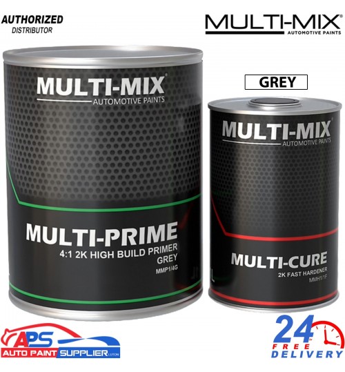 Multi-Mix Multi-Prime 2K Primer With Fast Hardener 5L Kit - GREY