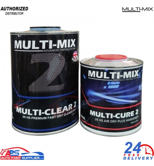 MultiMix Multi Clear 2 HS 1.5L Kit with Air Dry Plus Hardener