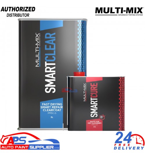 Multi-Mix Smart-Clear Clearcoat Kit 7.5L – Rapid Air Dry Hardener