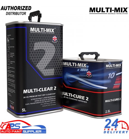 Multimix HS 2K Clearcoat Kit 7.5L – Multi Clear 2 + Standard Hardener