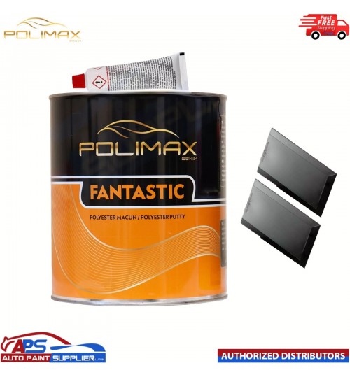 1x 3L Polimax Fantastic Super Quality Body Filler With Hardner and 2 spreaders