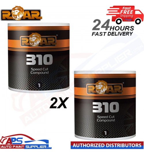 2x ROAR SPEED CUT 310 CUTTING COMPOUND - valeting, paint, repairs 3KG