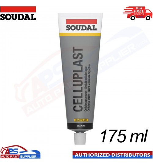 SOUDAL CELLUPLAST REPAIR PUTTY STOPPER FILLER - 175ML (SKIMMING & PIN HOLES)