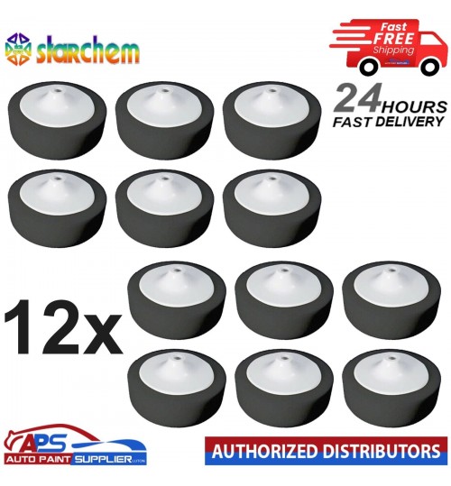 12X STARCHEM - BLACK - 6" COMPOUND HEAD PAD MOP - FAST DELIVERY