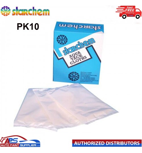 Starchem Pack Of 10 Aqua Tack Cloths Size: 18"/45cm Use Over Wet Application