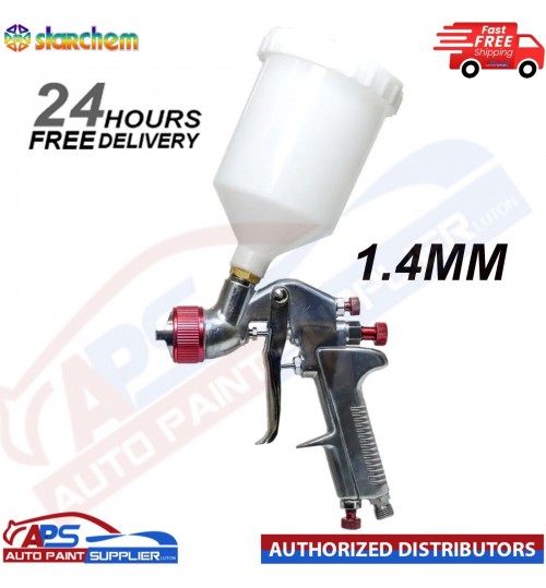 Starchem Air Spray Gun Gravity Feed 1.4mm Tip 4001G Paint/Primer - FAST DELIVERY