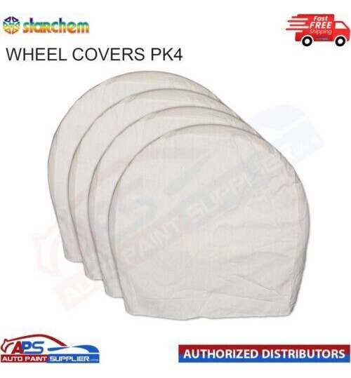 STARCHEM PPWC-4 Polypropylene wheel covers Pack of 4 - MASKING OVERSPRAY PAINT