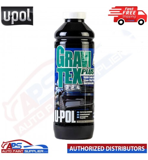 1 X U-POL GRAVITEX PLUS HS STONE CHIP COATING PROTECTOR - 1L WHITE