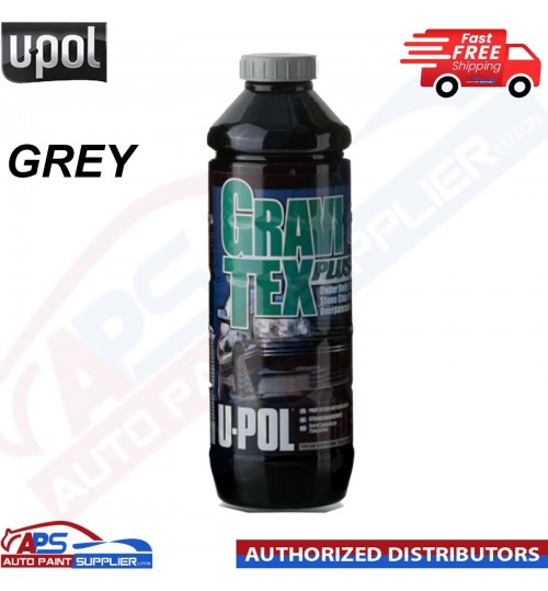 1 X U-POL GRAVITEX PLUS HS STONE CHIP COATING UPOL 1 LITRE, PROTECTER - GREY