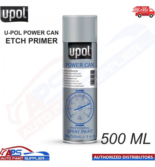U-Pol Power Can Etch Primer (PCEP/AL) Spray Paint Aerosol Anti-Corrosive (500ml)