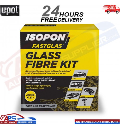 U-POL Isopon Fastglas Glass Fibre Kit 0.5m2 - FAST DELIVERY