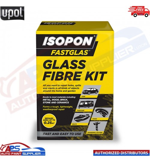 U-POL Isopon Fastglas Glass Fibre Kit 0.25m2 - FAST DELIVERY