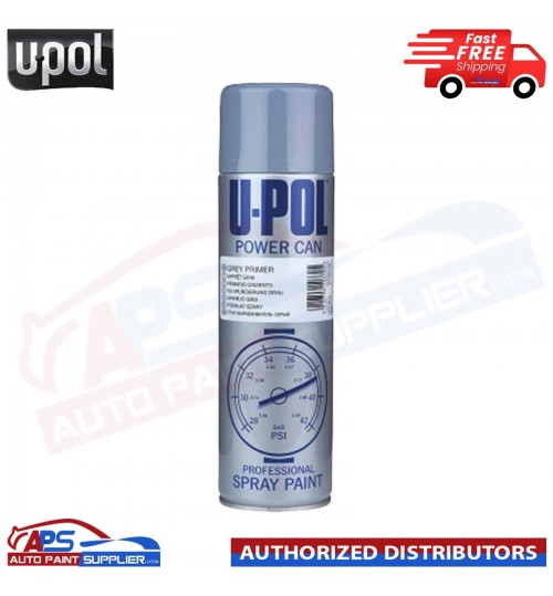 UPol Power Can Grey Primer Spray Aerosol Anti-Corrosive Metal 500ml