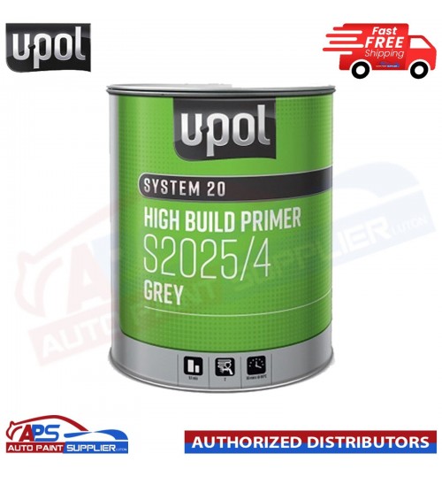 U-POL S2025 - 4LTR - GREY HS HIGH BUILD PRIMER 2K PRIMER UPOL SYSTEM 20
