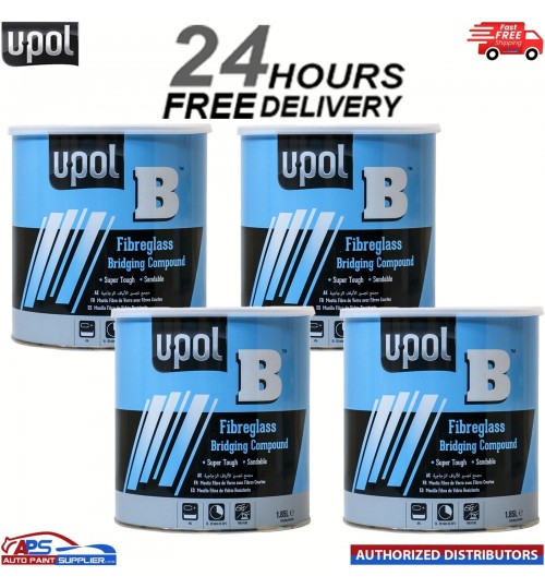 U-POL B FIBRE GLASS BRIDGING FILLER 1.85LTR x 4