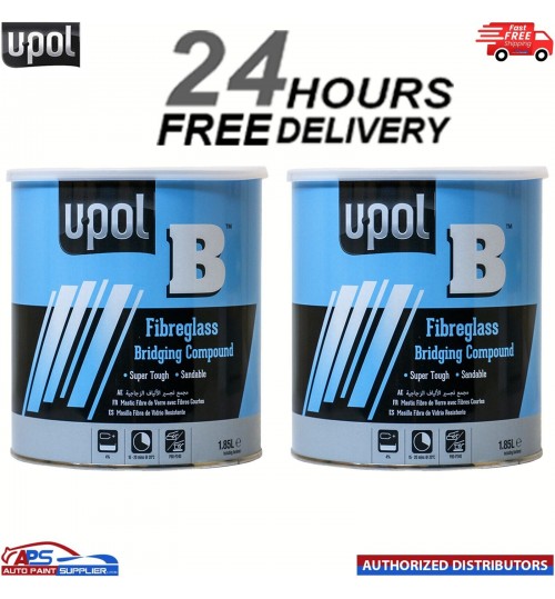 U-POL B FIBRE GLASS BRIDGING FILLER 1.85LTR x 2