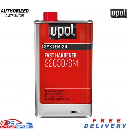 U-POL S2030 250ml Fast Hardener – 2K Paints, Lacquers, Primers Quick Dry