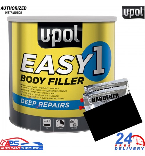 UPOL Easy 1 Body Filler 3L Deep Fill + BPO Hardener & Spreader