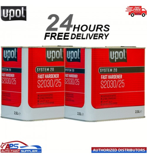 2 x UPOL S2030 FAST 2K UNIVERSAL HARDENER 2.5L - FAST DELIVERY