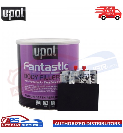 U-POL FANTASTIC POLYESTER CAR BODY FILLER 3LTR UPOL FANT/3 WITH BPO HARDENER