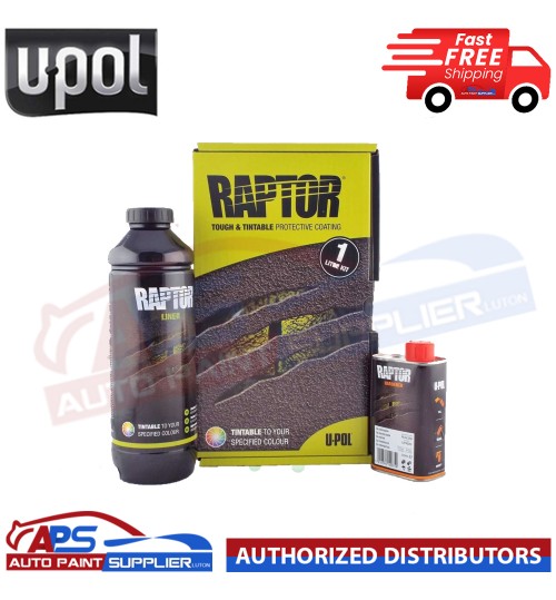 Upol Raptor Tintable Urethene Coating Kit 1 Litre 750ml Raptor 250ml Hardener