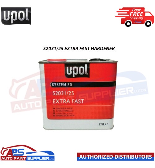 U-POL SYSTEM 20 S2031/25 2K EXTRA FAST HARDENER 2.5L FOR PAINT PRIMER LACQUER