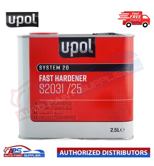 U-POL SYSTEM 20 FAST HARDENER S2031/25 ACTIVATOR FOR PAINT PRIMER 2.5 LITRE