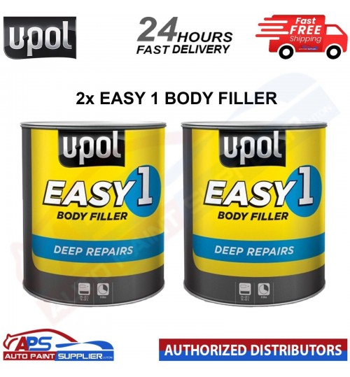 2X UPOL EASY 1 BODY FILLER DEEP FILL CAR BODY FILLER BIG SMOOTH - FAST DELIVERY