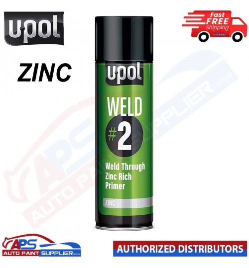 U-POL WELD/AL WELD#2 Weld ZINC RICH Through Primer Rich Aerosol - 450ML