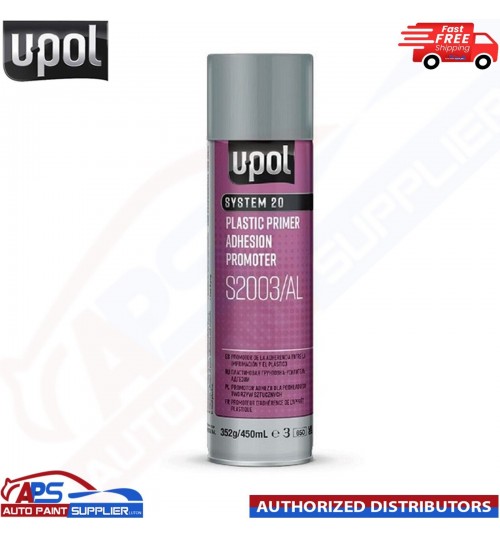 U-POL SYSTEM 20 PLASTIC PRIMER ADHESION PROMOTER S2003/AL PRIMER 450ML AEROSOL