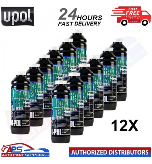 12 X U-POL GRAVITEX PLUS HS STONE CHIP COATING WHITE PROTECTER 1L- FAST DELIVERY