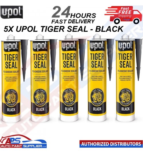 5x U-POL TIG/NB TIGER SEAL BLACK Sealant and Adhesive 310ML -FAST DELIVERY
