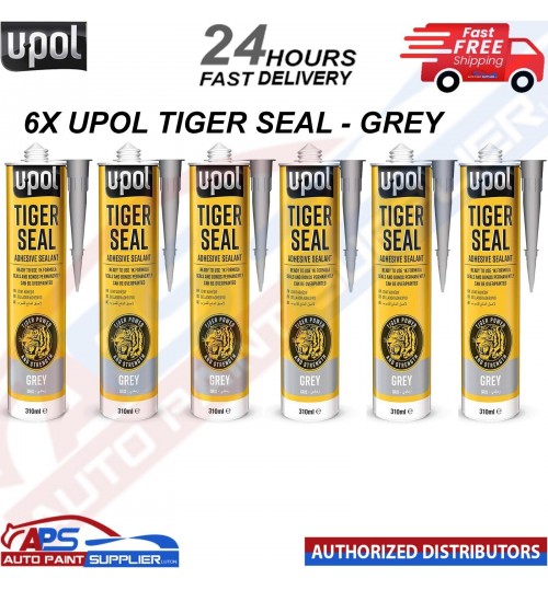 6x U-POL TIG/NB TIGER SEAL GREY Sealant and Adhesive 310ML -FAST DELIVERY