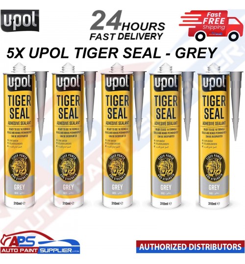 5x U-POL TIG/NB TIGER SEAL GREY Sealant and Adhesive 310ML -FAST DELIVERY