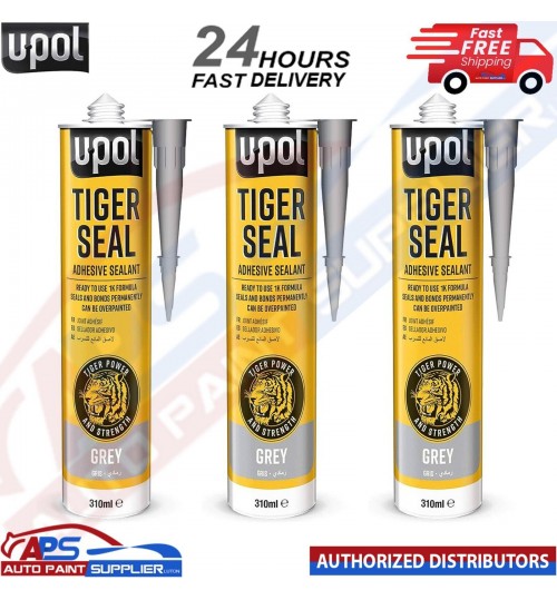 3x U-POL TIG/NB TIGER SEAL GREY Sealant and Adhesive 310ML -FAST DELIVERY