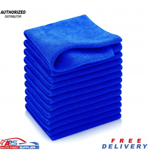 10x Microfibre Cloths – Reusable, Soft & Durable Cleaning Wipes 40cm