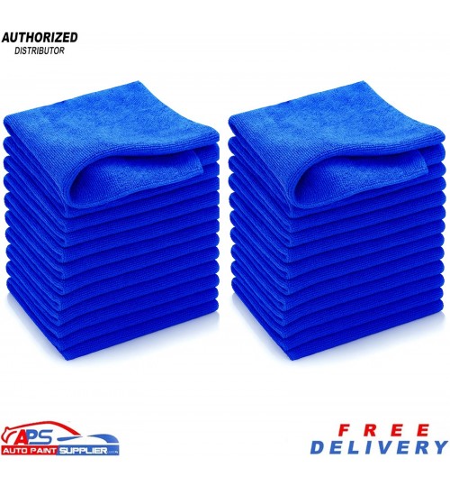 20x Microfibre Cloths – Reusable, Soft & Durable Cleaning Wipes 40cm