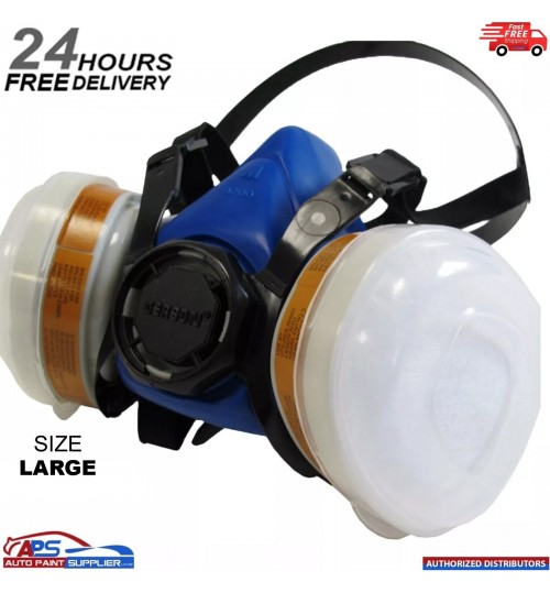 Gerson A1 P2 2K Paint Respirator Mask - High Quality Protection (Size L)