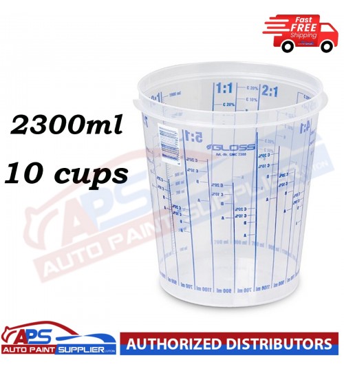 10x Paint Mixing Cups 2300ml Pack of 10