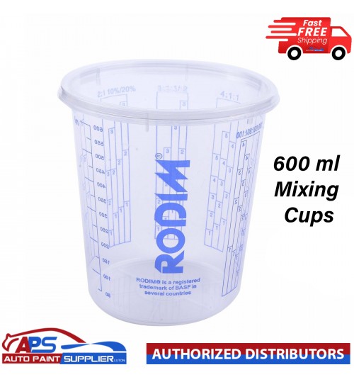 600ml Plastic Paint Mixing cups Car Paint Plastic Mixing Cups 600ML
