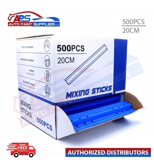 Paint Mixing 500 Sticks Stirrer Plastic Blue - Turbo Sticks Box