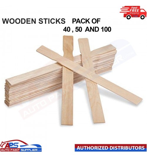 Wooden Paint Stir Sticks 300 x 25mm Plain Paint Paddles for Mixing Paint