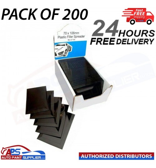 200x FMT CAR BODY FILLER PLASTIC TYPE FILLER SPREADER FLEXIBLE/BODY SHOP and DIY