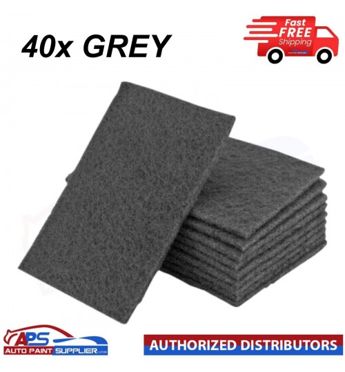 40x Scotchbrite Abrasive Scuff Finishing Preparation Scotch Pads Grey Fine P600
