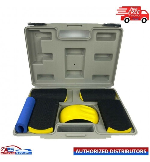 Fast movers Sanding Kit, Curved Blocks, 6pc In Case 5517