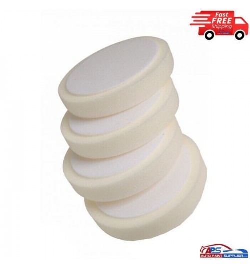 Fast Mover FMT6086 Hard White Compounding Pad with Hook & Loop 150 X 30mm x5