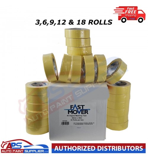 FMT MASKING TAPE 80 DEGREES 36MM X 50MTRS  3,6,9,12 and 18rolls